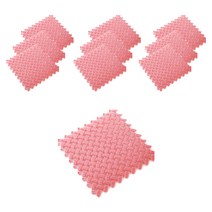 앤티스 주방용품 다용도 발매트 10p, 코랄 격자
