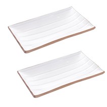 토가마 손미백 직사각접시 4호, 2개입, 접시 2p
