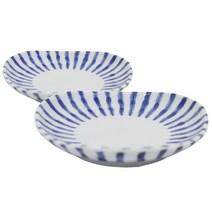 디어리빙 블루스트라이프 접시 12cm, 2개입, 단품