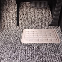 라임 코일 카매트 확장형 베이지 + 브라운, 쌍용, 로디우스 1열 (2p)