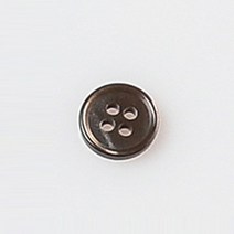 HR빅버튼 각시붓꽃 단추 11mm, 브라운, 8개입