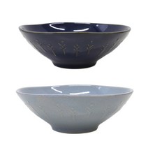 쓰임 엘포레 면기 2p 세트, 다크블루 + 클라우드그레이, 1세트