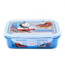 토마스 밀폐용기 스텐이중사각5호 560ml, 혼합 색상, 1개
