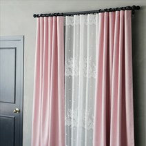 파라다이스홈 와플자카드 암막커튼 민자핀형 2p