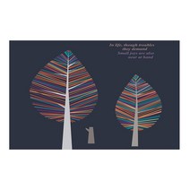 키친아트갤러리 주방아트보드 시트지 물방울라인트리b, 1개