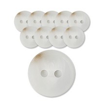 패션포인트 아고라단추 18mm, WT, 10개입