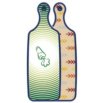 로엠디자인 블루에디션 양면 서빙도마 소나무두목색, 채소라인그린, 1개
