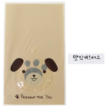 황씨네도시락 비접착 애니멀봉투 강아지 30p + 캘리스티커 맛있게드세요 화이트 30p, 1세트