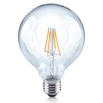 뉴올빔 투명 LED 에디슨 글로브전구 26베이스 SCL G95 6W E26 L827, 전구색, 1개