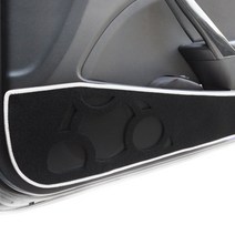 본투로드 노블레스 도어커버 1열 + 2열 + 블랙 원단 + 화이트 라인 + DUB 종이 방향제, 아우디, A6 2005~2011년