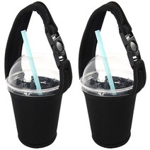 아이메이트 합성고무 컵홀더 2p, 블랙