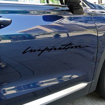 그리븐 싼타페 TM 인스퍼레이션 튜닝 스티커 데칼 40cm, 무광블랙, 1개