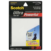 3M 스카치 초강력 폼 양면테이프 시트형 10cm x 10cm, 본상품선택, 1, 1개