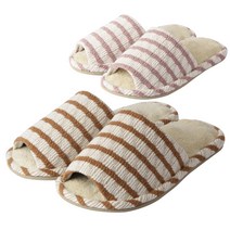 게티홈 커플 지압 거실화 테라피 오픈 스트라이프 2p, 여성(리치), 남성(커피)