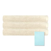 송월타월 프리미엄 크라운50 바스타월 3p + 칼라행주 하늘, 베이지, 1세트