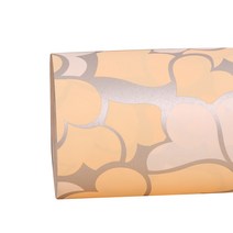 헬로우닝닝 종이 롤포장지 롤링하트 53cm x 10m, 살구, 1개
