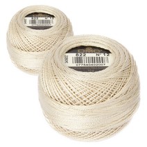 DMC 자수실 펄코튼 12사이즈, 2개입, 822번