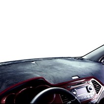 럼블 벨벳 열차단 대쉬보드커버 풀커버형 블랙 테두리레드, 쌍용, 뉴코란도 1996년~2005년