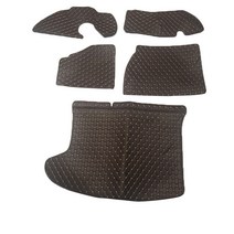 JIAODIAN 프리미엄 퀼팅 트렁크 매트 다크브라운, 지프, Compass 2007~2015년 풀옵션