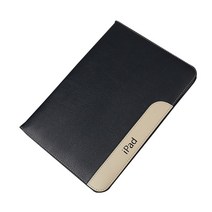 인스타 ipad 투톤라인 가죽 휴대폰케이스, 네이비블루