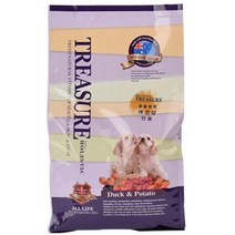 트레져 강아지용 홀리스틱 덕 앤 포테이토 사료, 1.2kg, 1개