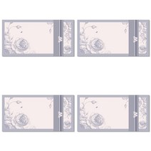 홀마크 고급 돈봉투 + 색띠지 + 봉인스티커 KMH2019, 혼합 색상, 4세트