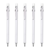 투영디자인 AGENDA 심플 샤프펜슬 화이트, 0.5mm, 5개입