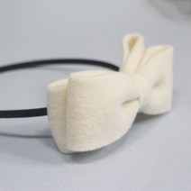 프라임 리본 모직이중리본 머리띠