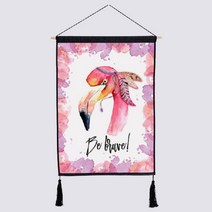 뮤엘 북유럽스타일 홍학 인테리어 족자, ML10