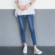 팡팡샵 임산부용 C 페인팅데님