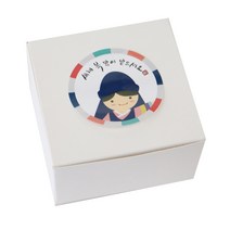 황씨네도시락 모던화이트상자 20p + 새해복 스티커 한복소년 20p, 혼합 색상, 1세트