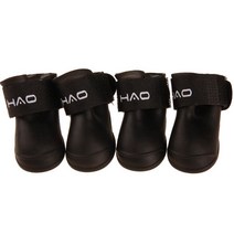 TP 반려견 방수 신발 4p, 검정색