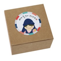 황씨네도시락 모던크라프트 상자 30p + 새해복 스티커 한복소년 30p, 혼합 색상, 1세트