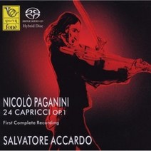 NICOLO PAGANINI - 24 CAPRICCI OP.1/ SALVATORE ACCARDO SACD HYBRID 이탈리아수입반, 2CD
