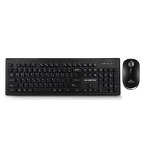 CJ이엔엠 OGNENTUS 무선키보드 마우스 세트, OGN-WKM20, BLACK, 일반형