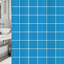 디자인수풀 샤워 커튼 북유럽 스타일 SC05 S 1520 x 1880 cm + 플라스틱 고리, 1세트