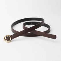 패션포인트 인조가죽 15mm 원형바바리 여자벨트