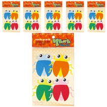 동기오피스 펠트아트지 접착식 4p x 6개, DF-1078 매미