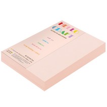종이문화 두꺼운양면 칼라용지 레인보우카드 No22 라이트핑크, B5, 120매