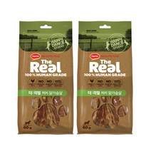 하림펫푸드 더리얼 저키 강아지 간식, 닭가슴살맛, 2개
