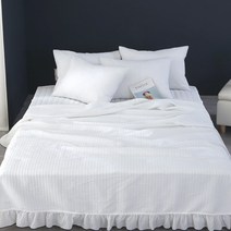 지베딩 엔코 프릴 시어서커 이불, 화이트