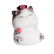 미니띠네 몽환적 고양이 저금통, 핑크, 1개