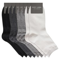 코지라벨 남성용 골지 중목 컬러 양말 8족 세트