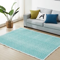 보드래 미스트 시어서커 리플 여름 패드 겸 카페트, 민트