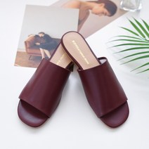 갓슈 여성용 샤무드 가죽 플랫 블로퍼