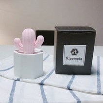 미쁘다 육각선인장 석고방향제 핑크, 스윗피
