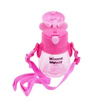 디즈니 릴팡 미니 소프트 프리미엄 어깨끈 빨대물통 MK5152, 혼합 색상, 440ml