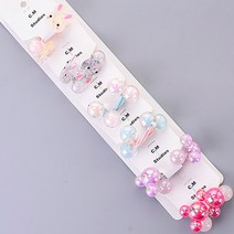 핸날 유리알 + 래빗 + 미키 방울끈 6종