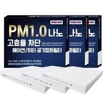 대한 PM1.0 나노 자동차 에어컨 필터, A147, 3개