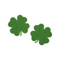 데일리라이크 실리콘 코스터 2p, 05 네잎클로버